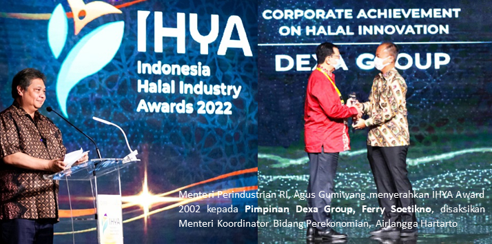 Pemerintah Anugerahkan IHYA Award 2022, Dexa Group Mendapat Award Kategori Best Halal Innovation